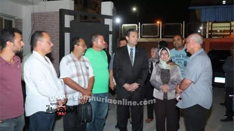 محافظ دمياط يتابع ميدانيا مشروع صرف صحي شطا ١