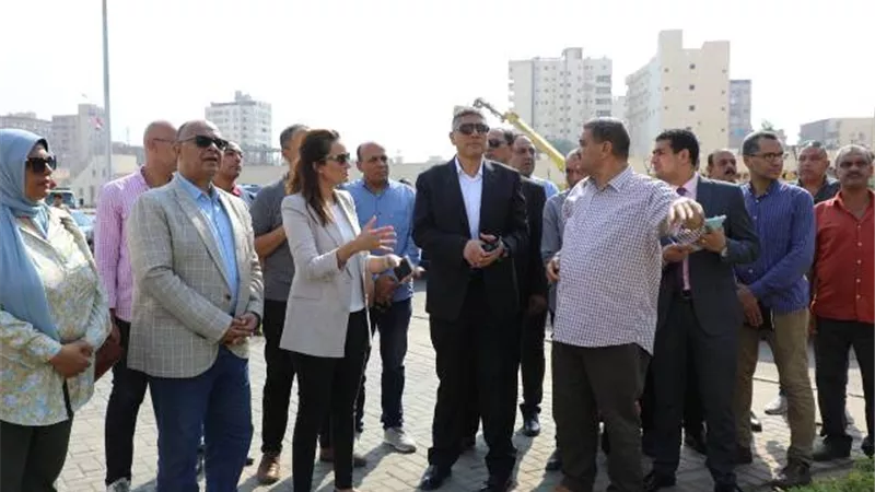 محافظ الجيزة يتفقد أعمال التطوير بمحيط محطة قطارات بشتيل