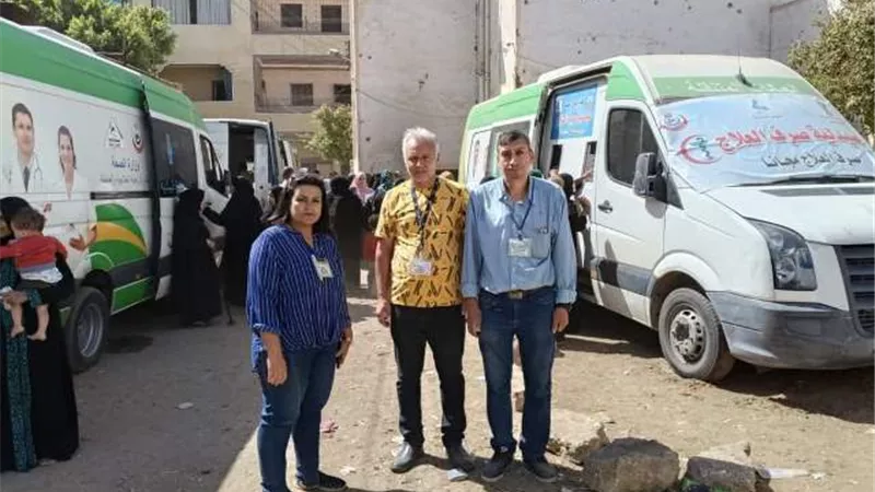 تقديم الخدمات الطبية لـ 1336 مواطن بقرية قلبا بملوي