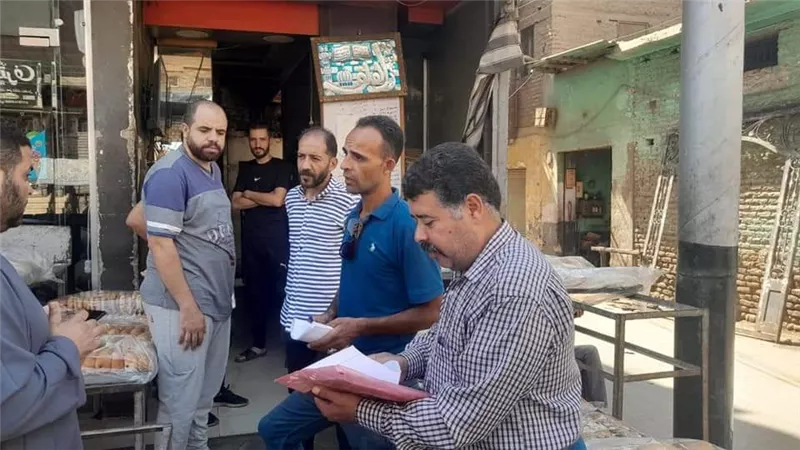 تموين مطاي يحرر ٥١ محضر تمويني للمخابز والسلع