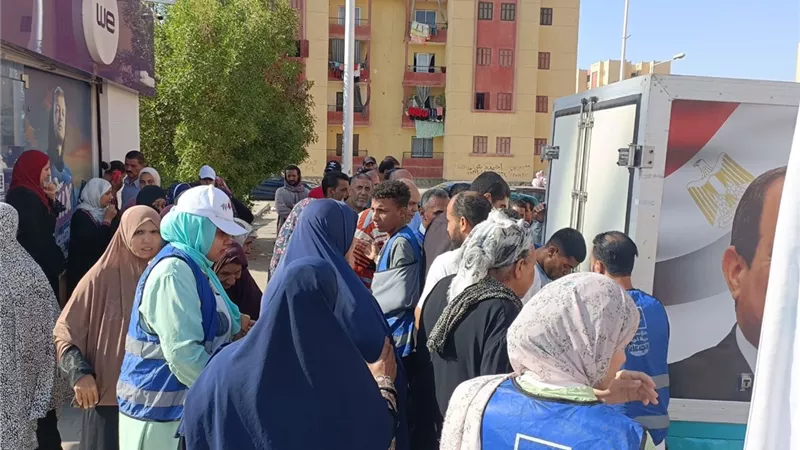 د محمد خديوى : نفاذ نصف طن من اللحوم المخفضة فى مبادرة حياة كريمة