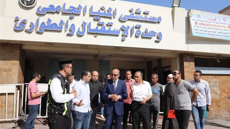 التحفظ على سائق الجرار المتسبب في الحادث بالمنيا
