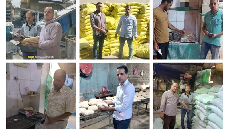 ضبط 50 طن نخالة خشنة و 3 طن اسمدة منتهية بالبحيرة