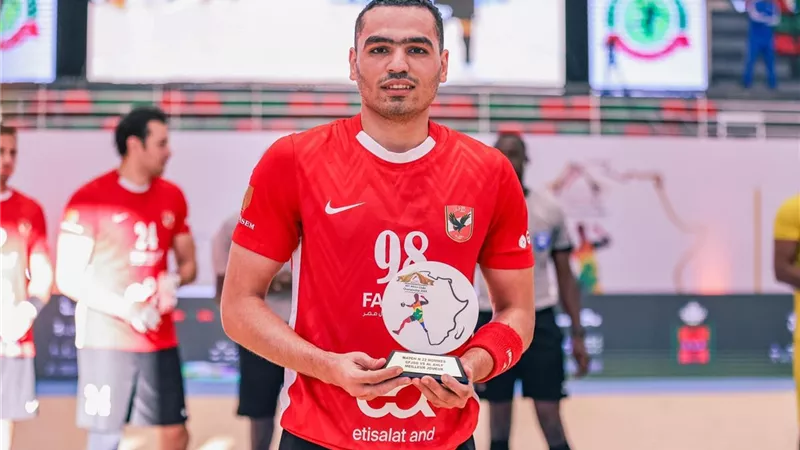 كاستيلو أفضل لاعب في مباراة الأهلي أمام سي إف جي الكونغولي