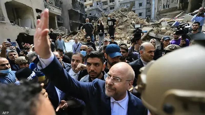 رئيس البرلمان الإيراني من بيروت: سندعم كل قرارات لبنان