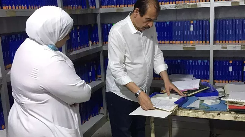 نائب وزير الصحة يتفقد مركزي صحة المعصرة وطرة