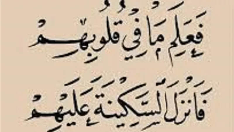ايات السكينة ..من المُجربات اقرأها اذا اشتدت الامور