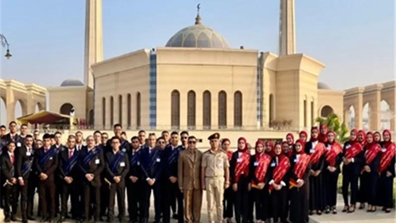 طلاب جامعة حلوان يشاركون في الندوة التثقيفية الـ40 لوزارة الدفاع