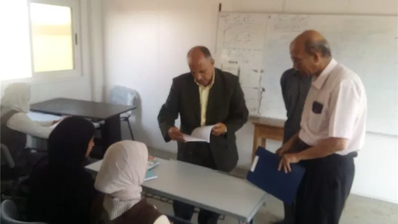 جولة مفاجئة لمتابعة العملية التعليمية بمدارس براني غرب المحافظة