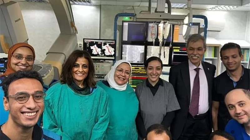مستشفى القلب بجامعة أسيوط يجري عملية كي وعزل تام للأوردة الرئوية