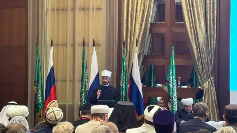كلمة وزير الأوقاف للقمة الدينية العالميه في سانت بطرسبرج بروسيا