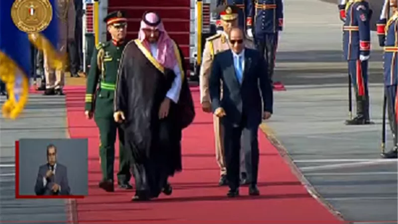 الرئيس السيسي يستقبل ولي العهد السعودي الأمير محمد بن سلمان