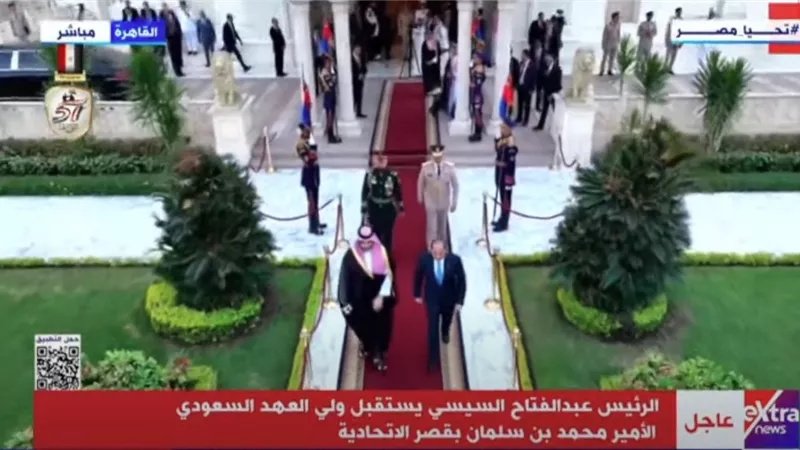 الرئيس السيسي وبن سلمان يبحثان القضايا الإقليمية منها أمن منطقة البحر الأحمر