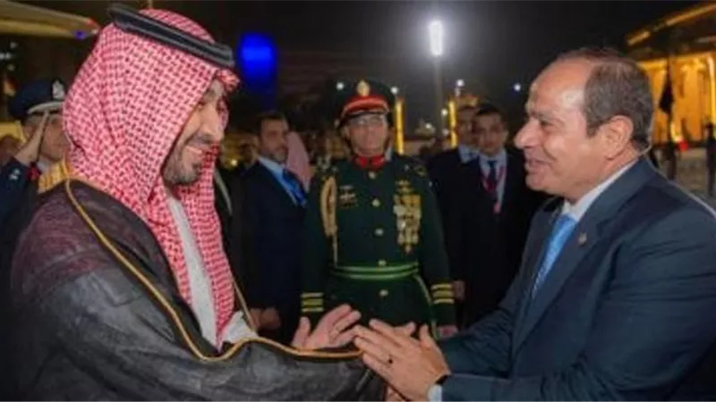 الرئيس السيسي يودع ولى العهد السعودى قبل عودته للعاصمة الرياض