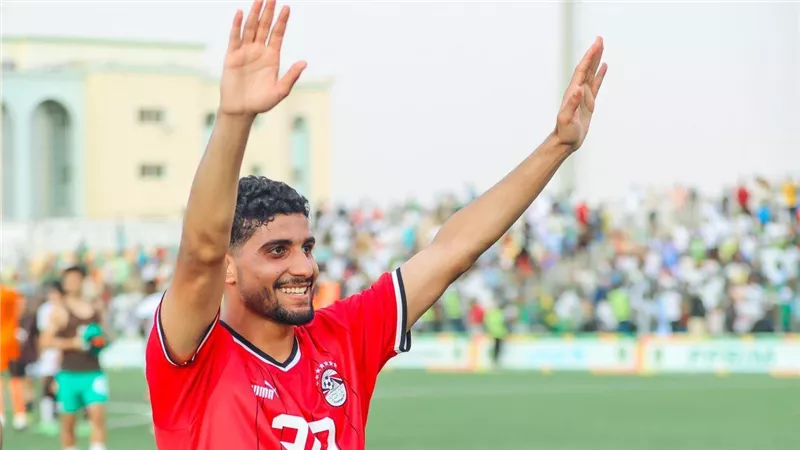 إبراهيم عادل: أحمد الله على هدفي أمام موريتانيا ونشكر الجمهور
