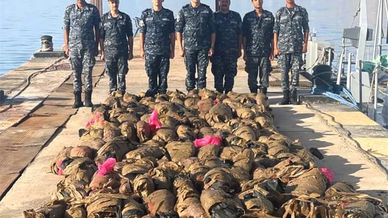 القوات البحرية تحبط محاولة تهريب كميات من المواد المخدرة داخل البلاد