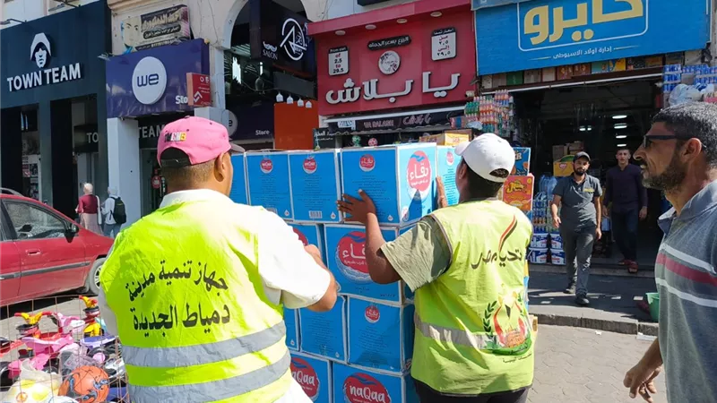جهاز دمياط الجديدة يشن حملة مكبرة لإزالة الإشغالات والمخالفات