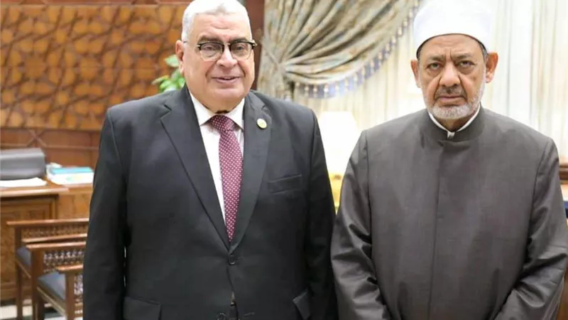 رئيس مجلس الدولة يشيد بجهود شيخ الأزهر في الدفاع عن قضايا الأمة