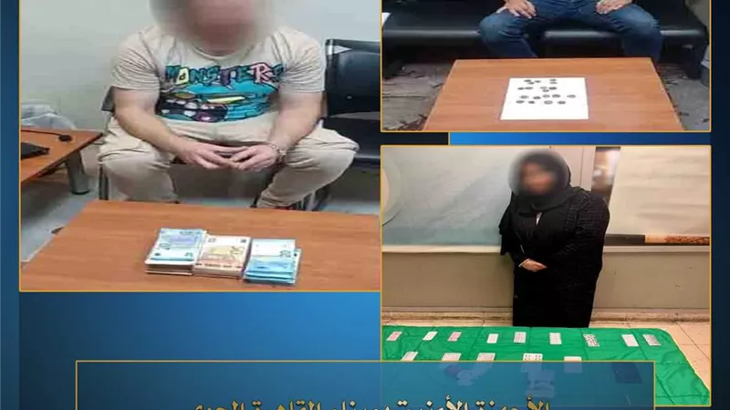 أمن المطار يضبط 3 ركاب حاولوا السفر بعملات أثرية وأجنبية ومخدرات