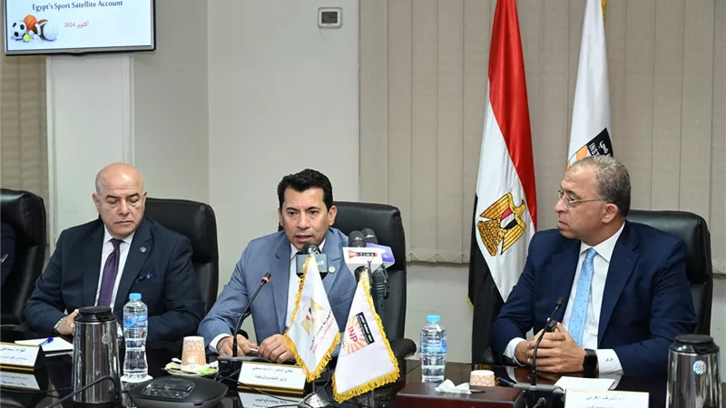 وزير الشباب يشهد المؤتمر الصحفي لإطلاق الحساب الفرعي للرياضة