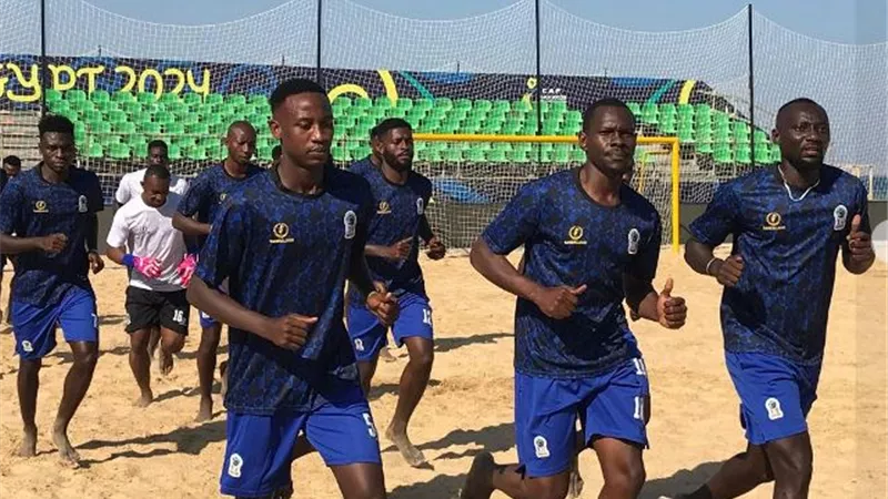 المنتخبات المشاركة بكأس الأمم للكرة الشاطئية تخوض اولي تدريباتها