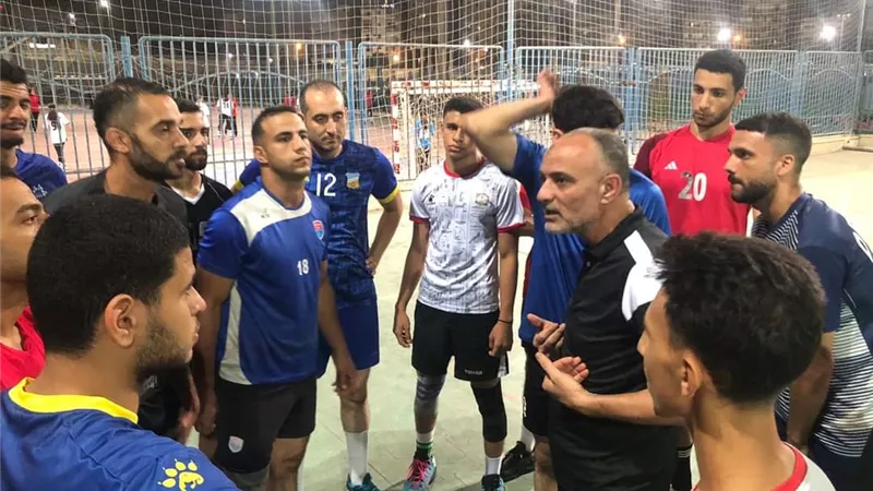 تعادل فريق المنيا للكرة الطائرة مع نادي النصر