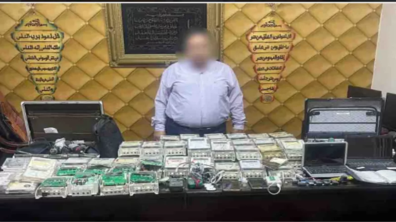 ضبط كهربائى تلاعب فى عدادات الكهرباء وإضافة أرصدة وهمية