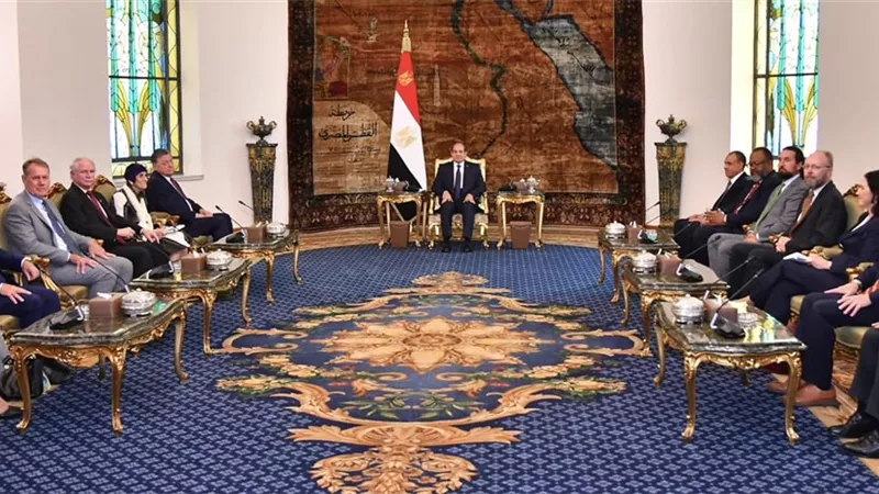الرئيس السيسى يستقبل وفداً من مجلس النواب الأمريكي