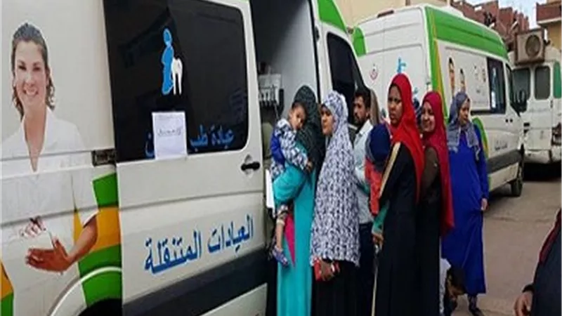 أماكن القوافل الطبية ضمن مبادرة حياة كريمة بمحافظات الجمهورية