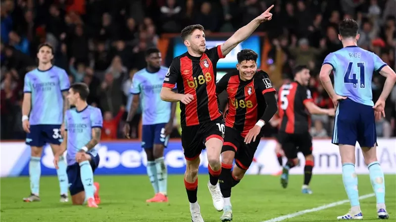 ترتيب الدوري الإنجليزي بعد خسارة آرسنال أمام بورنموث