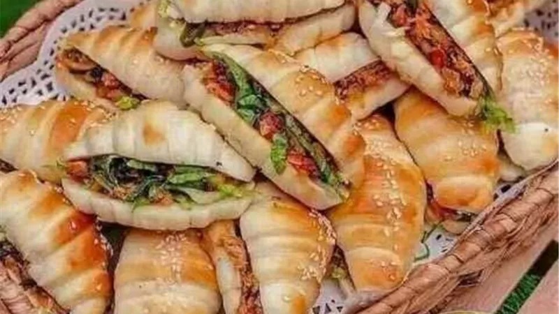 كرواسون مالح بدون عجين مورق