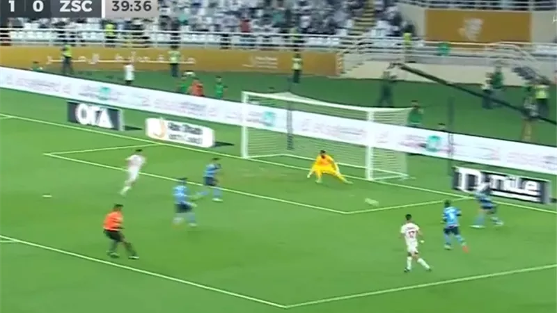 السوبر المصري.. هدف الجزيري فى شباك بيراميدز
