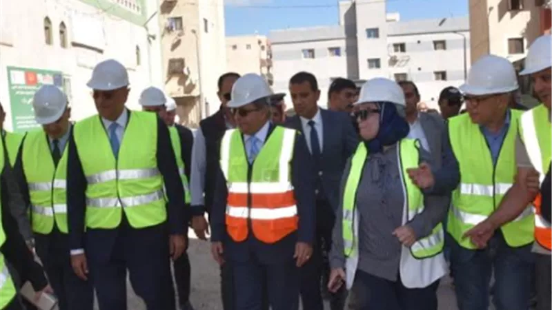 تفقد سير العمل في مشروع إحلال و تجديد شبكات الصرف الصحي