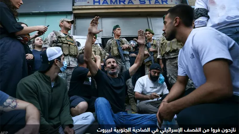 بيروت.. غضب خلال محاولة الأمن إخلاء مبنى صادره نازحون