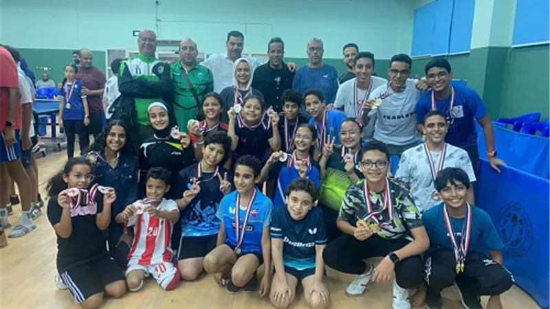 تنس طاولة الاوليمبى يحصد المراكز الاولي فى بطولة الاسكندرية