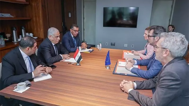 النائب العام يلتقي نائب رئيس وكالة الاتحاد الأوروبي للتعاون في مجال العدالة الجنائية