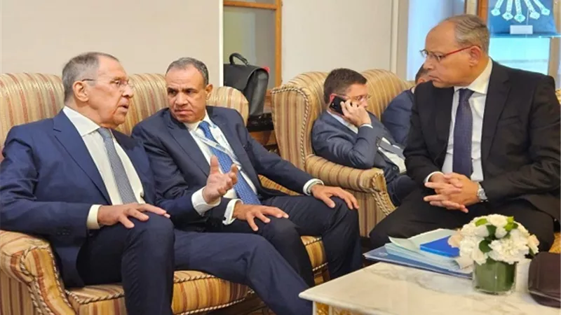 وزير الخارجية يلتقي نظيره الروسي على هامش قمة مجموعة بريكس