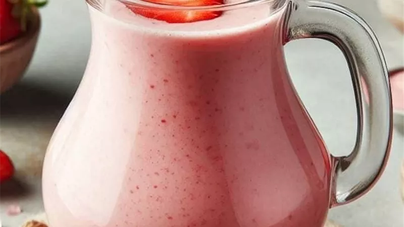 قدميه لضيوفك..عصير الفراولة الكريمي بأسهل الخطوات