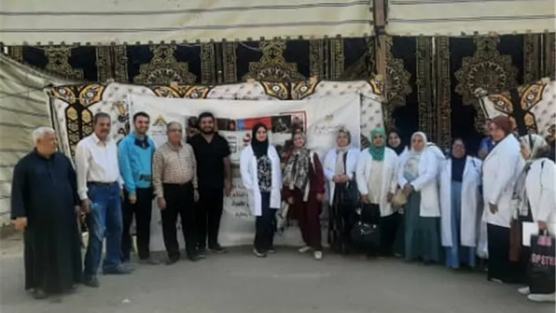 جامعة بنها تنظم قافلة طبية بقرية ميت الحوفين بالمجان