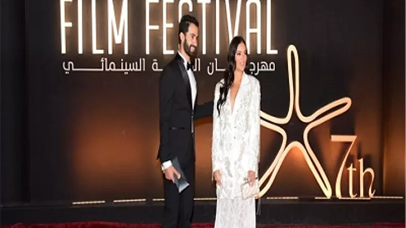 أول ظهور لـ ثراء جبيل وزوجها فى مهرجان الجونة بعد الزواج
