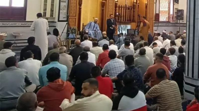 افتتاح مسجد الأربعين بقرية ميت ربيعة ببلبيس