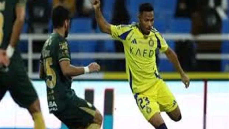 الشوط الأول .. تعادل بهدفين بين النصر والخلود فى الدوري السعودي