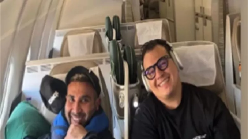 أول ظهور للنجم أحمد سعد بعد خضوعه لعملية فى عظام الفك العلوي