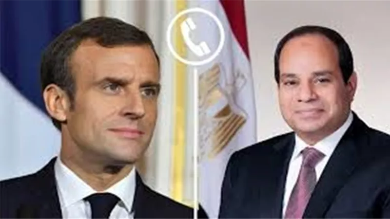 السيسى يتلقى اتصالا من ماكرون تناول التصعيد الجاري فى الشرق الأوسط