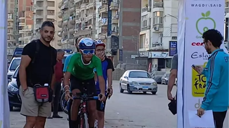 جزيره الورد بالمنصورة : تصضيف بطوله المدارس للدراجات