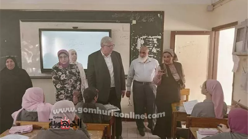 رباب زيدان تتابع إمتحانات شهر أكتوبر بمدارس دمياط