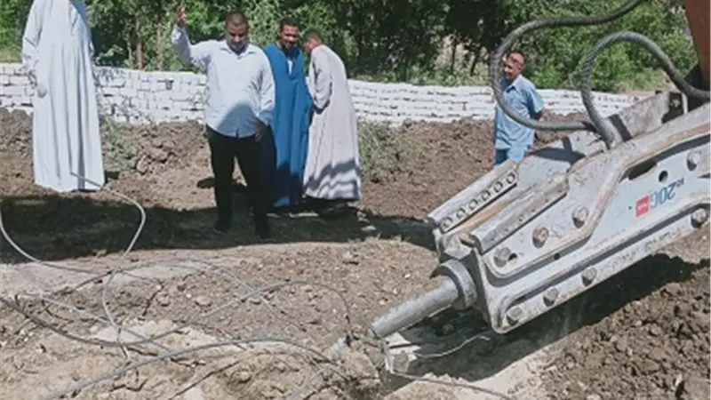 4 حالات تعدٍ علي أراضٍ زراعية بأرمنت جنوب غربي الأقصر