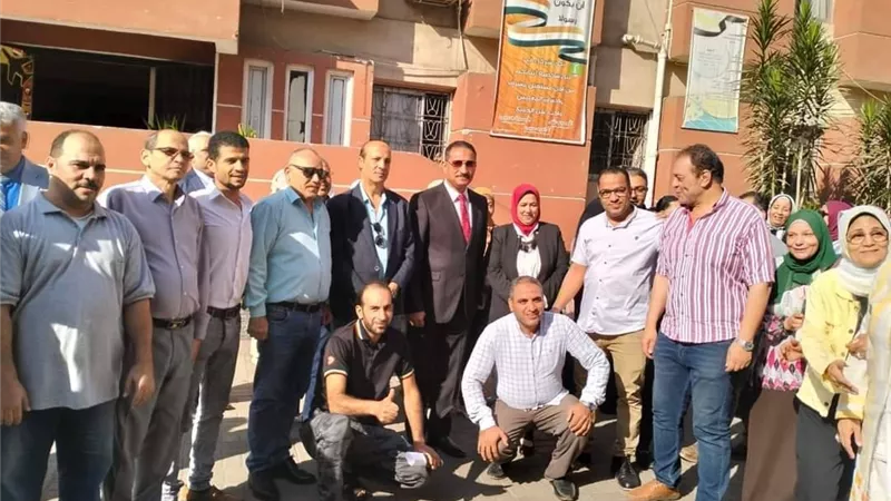 سلومة يودع العاملين بالجيزة فى مظاهرة حب وتقدير