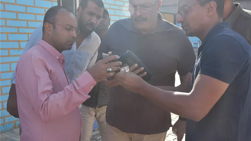رئيس مياه الأقصر يتفقد مرشح مياه العشى بالزينية