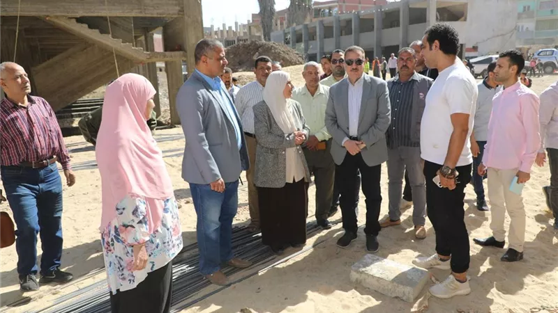 أبوليمون يتفقد محطة صرف طهواي وموقع إنشاء مدرسة التجارة